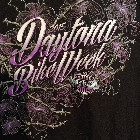 Harley-Davidson t-shirt Black SZ.M - Picture 2 of 5